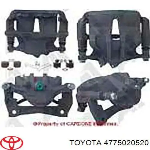 Супорт гальмівний передній лівий Toyota 4775033040 ціна, від 50.68 USD