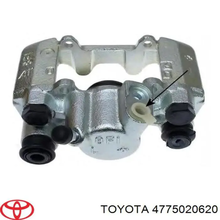 4775020620 Toyota Супорт гальмівний задній лівий
