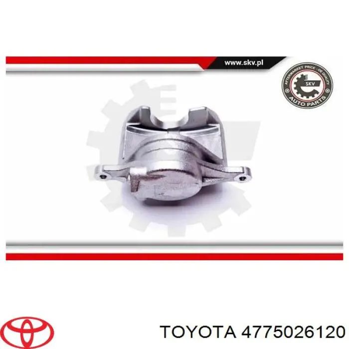 4775026120 Toyota Супорт гальмівний, передній, лівий