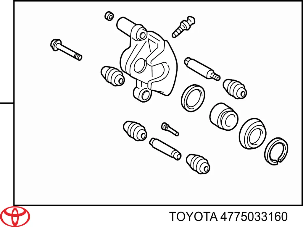 Купити 4775033160 Toyota Супорт задній лівий
