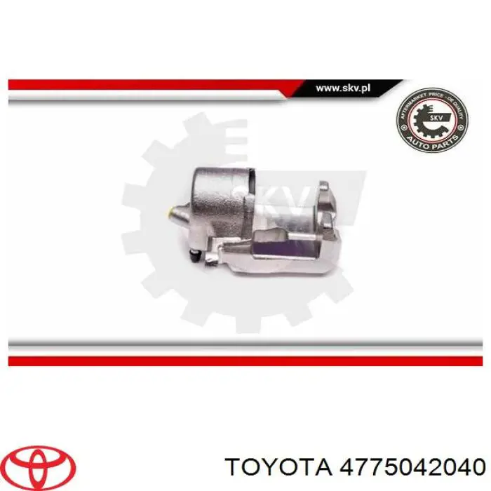 Супорт гальмівний передній лівий Toyota 4775042040 ціна, від 28.00 USD