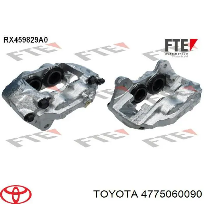 Супорт гальмівний передній лівий Toyota 4775060090 ціна, від 82.72 USD