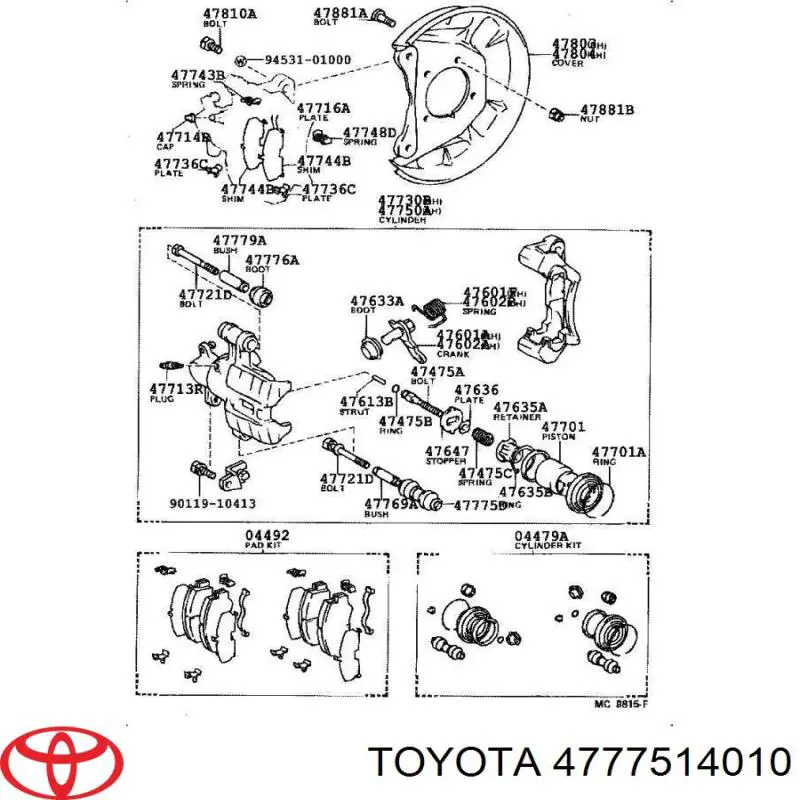 4777514010 Toyota 