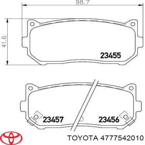 Купити 4777542010 Toyota Пильник направляючої супортугальмівного, переднього