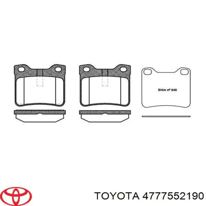 Купити 4777552190 Toyota Пильник направляючої супортугальмівного, переднього