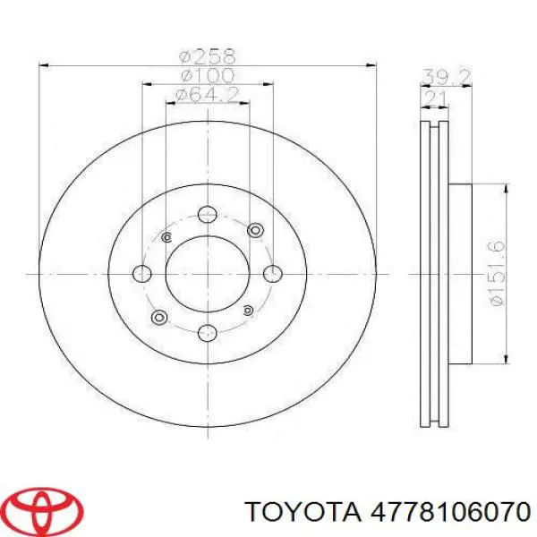 Захист гальмівного диска, переднього, правого Toyota 4778106070 ціна, від 49.26 USD