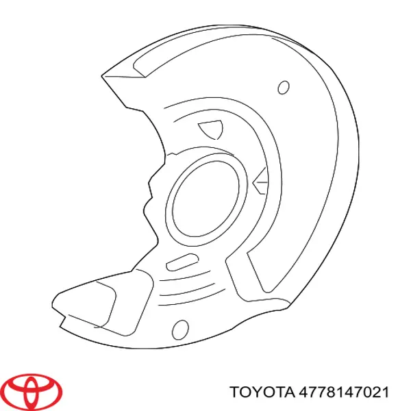 Захист гальмівного диска, переднього, лівого Toyota 4778147021 ціна, від 50.59 USD
