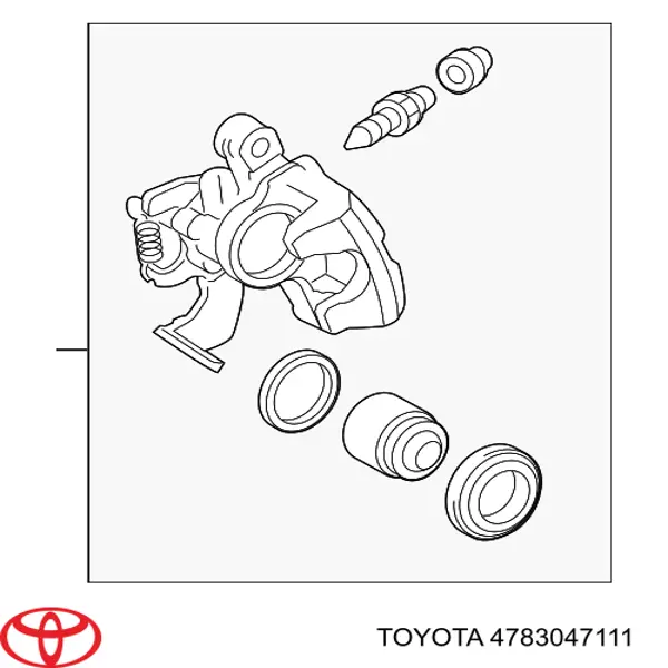Супорт гальмівний задній правий Toyota 4783047111 ціна, від 31.74 USD