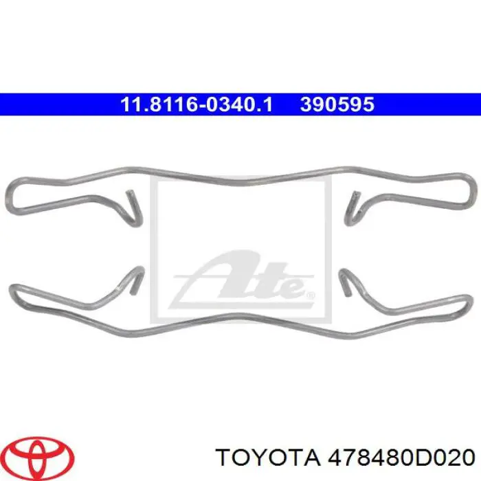 Пружинна засувка супорту Toyota 478480D020 ціна, від 5.64 USD