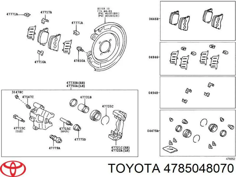  4785048070 Toyota