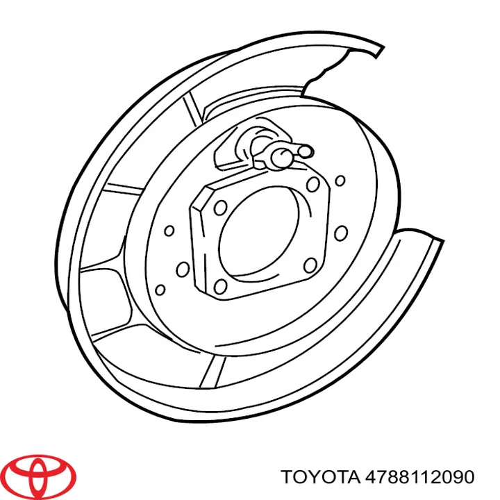 Захист гальмівного диска заднього, правого Toyota 4788112090 ціна, від 16.93 USD