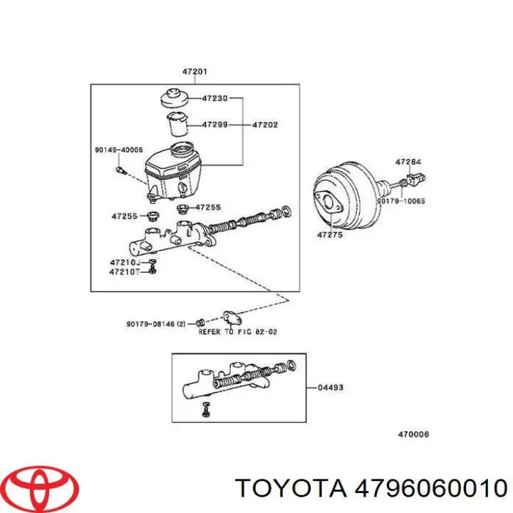 Насос АБС (ABS) головного гальмівного циліндру Toyota 4796060010 ціна, від 184.65 USD