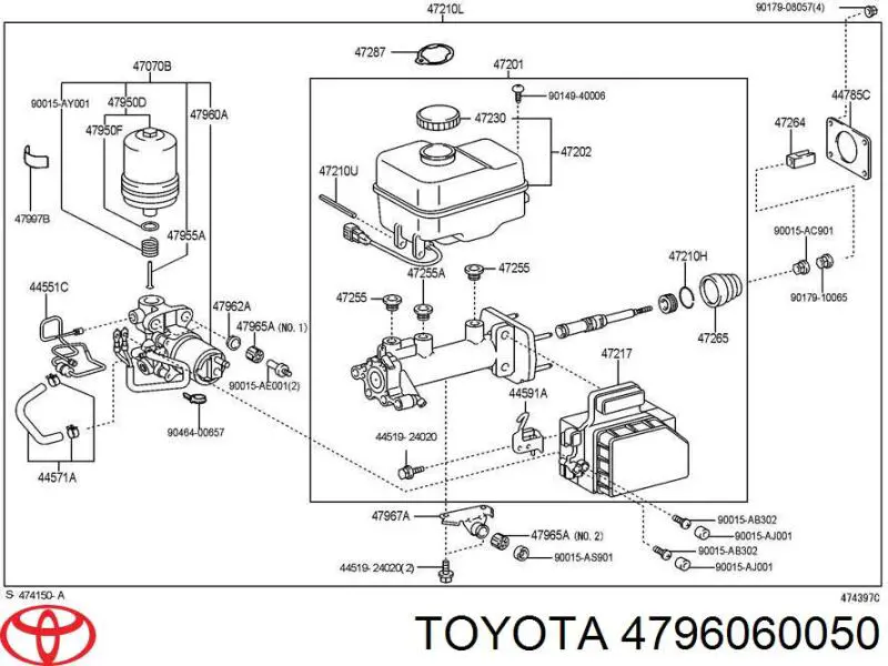 EBY421167B8378 Glossyautoparts Насос АБС (ABS) головного гальмівного циліндру