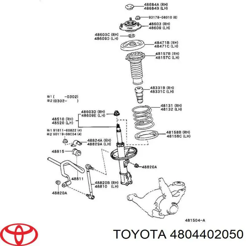  4804402050 Toyota