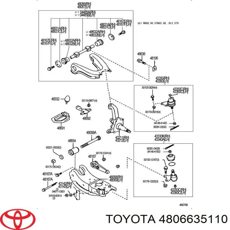  Toyota 4806635110 ціна, від 53.43 USD