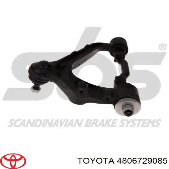 4806729085 Toyota Важіль передньої підвіски верхній, лівий