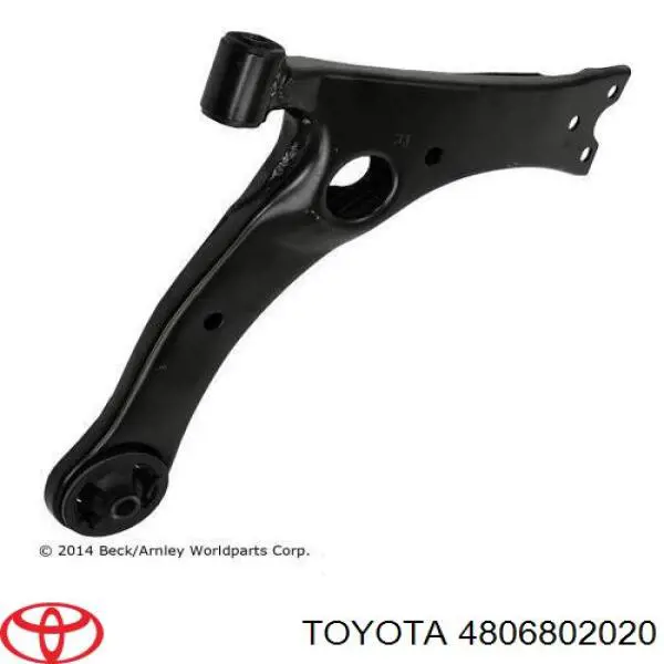 Важіль передньої підвіски нижній, правий Toyota 4806802021 ціна, від 43.17 USD