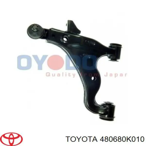 480680K010 Toyota Важіль передньої підвіски нижній, правий