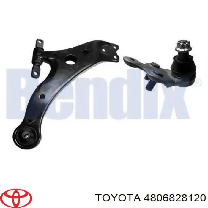Купити 4806828120 Toyota Важіль передньої підвіски нижній, правий