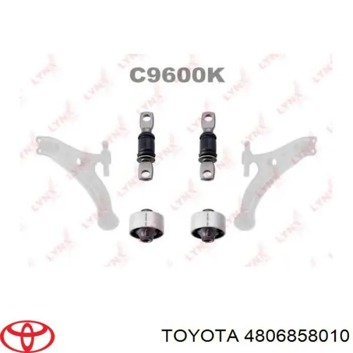 Важіль передньої підвіски нижній, правий Toyota 4806858010 ціна, від 32.17 USD