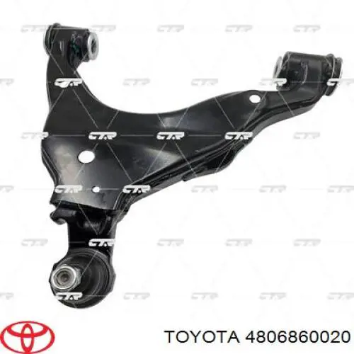 Важіль передньої підвіски нижній, правий Toyota 4806860020 ціна, від 97.28 USD