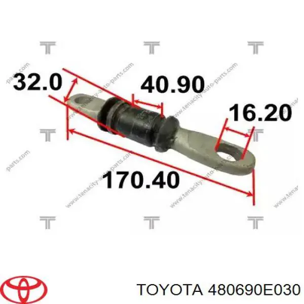 Купити 480690E030 Toyota Лівий важіль передній нижній підвіски