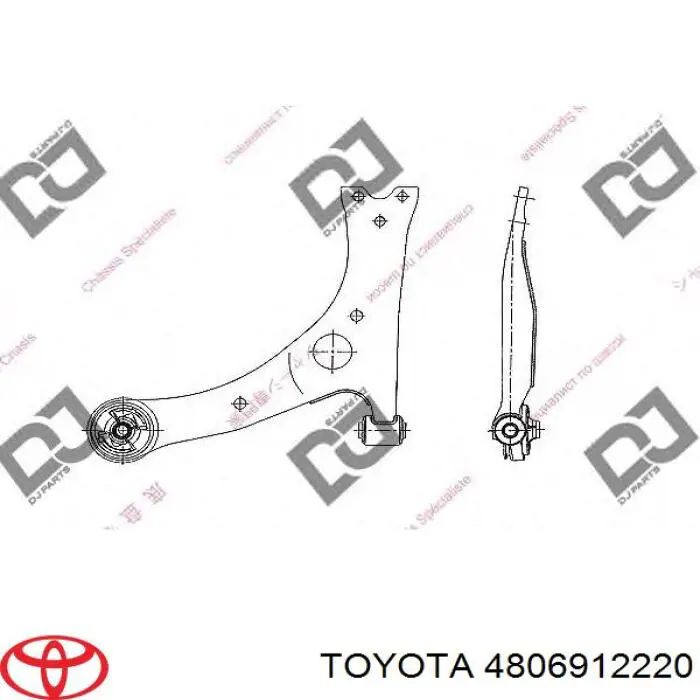 Купити 4806912220 Toyota Лівий важіль передній нижній підвіски