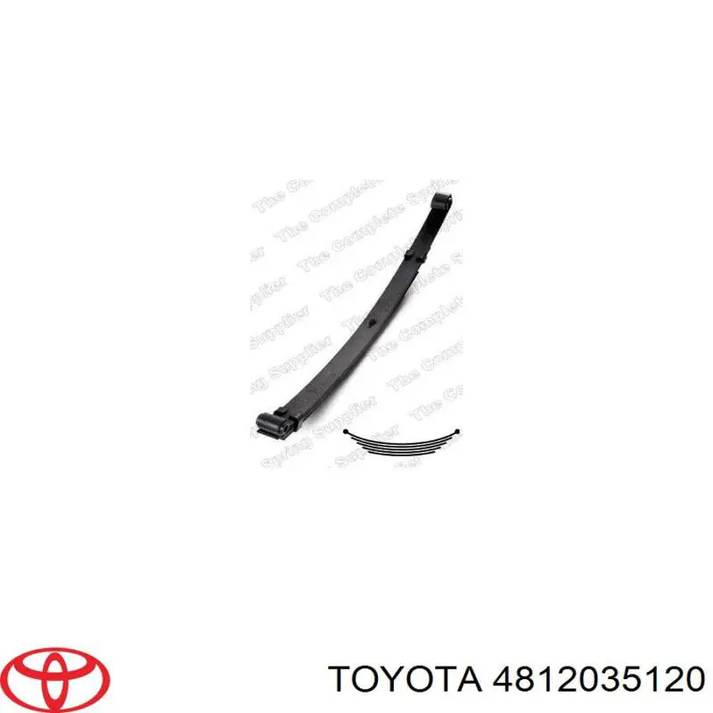 Ресори передні (пружини передньої підвіски) Toyota 4812035120 ціна, від 210.14 USD