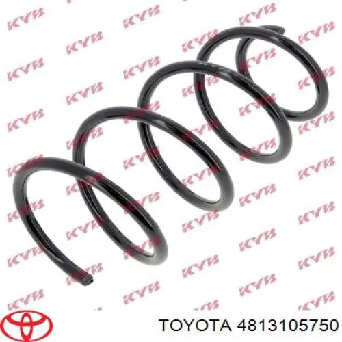 4813105750 Toyota Пружина амортизатора передняя