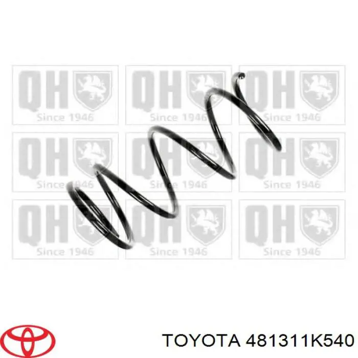 Пружина передня, ліва Toyota 481311K540 ціна, від 27.87 USD