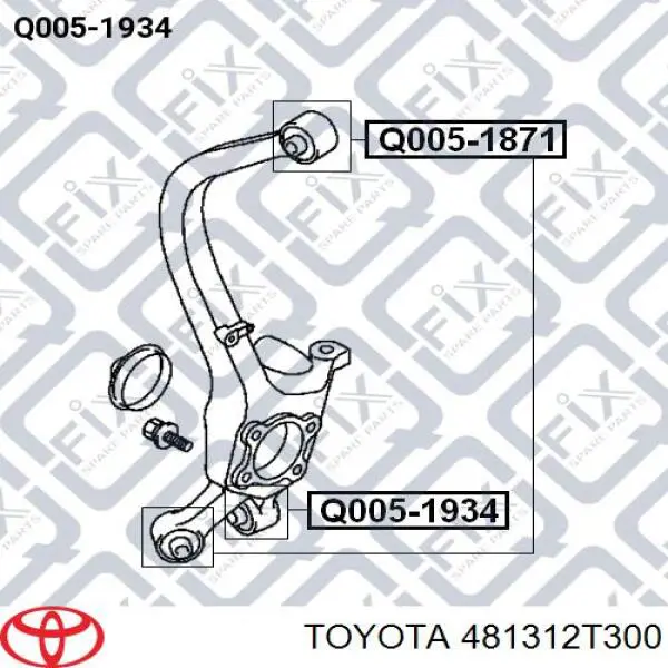 481312T300 Toyota Пружина амортизатора передняя