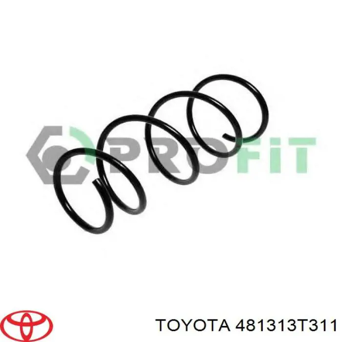 481313T313 Toyota Пружина амортизатора передняя