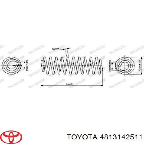 Купити 4813142511 Toyota Гвинтова пружина підвіска