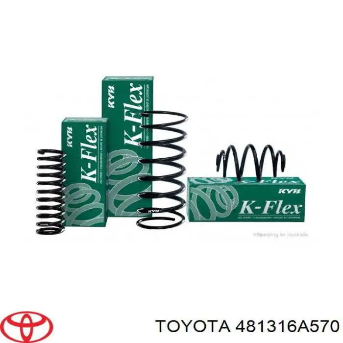 481316A460 Toyota Пружина амортизатора передняя