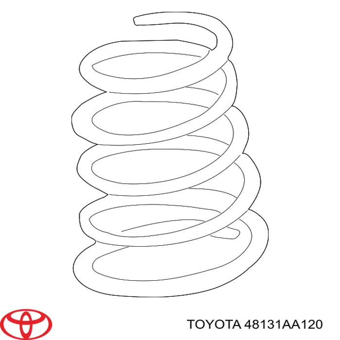  Пружина передня Toyota Camry 