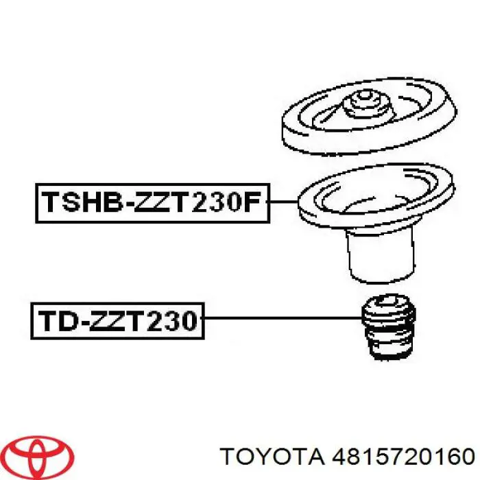 Пильник амортизатора переднього Toyota 4815720160 ціна, від 9.09 USD