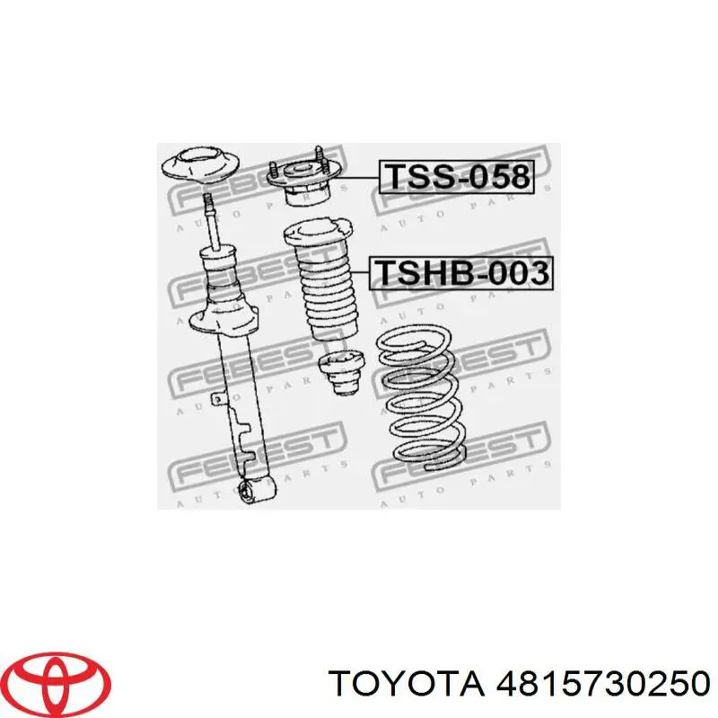 Купити 4815730250 Toyota Пильник амортизатора переднього