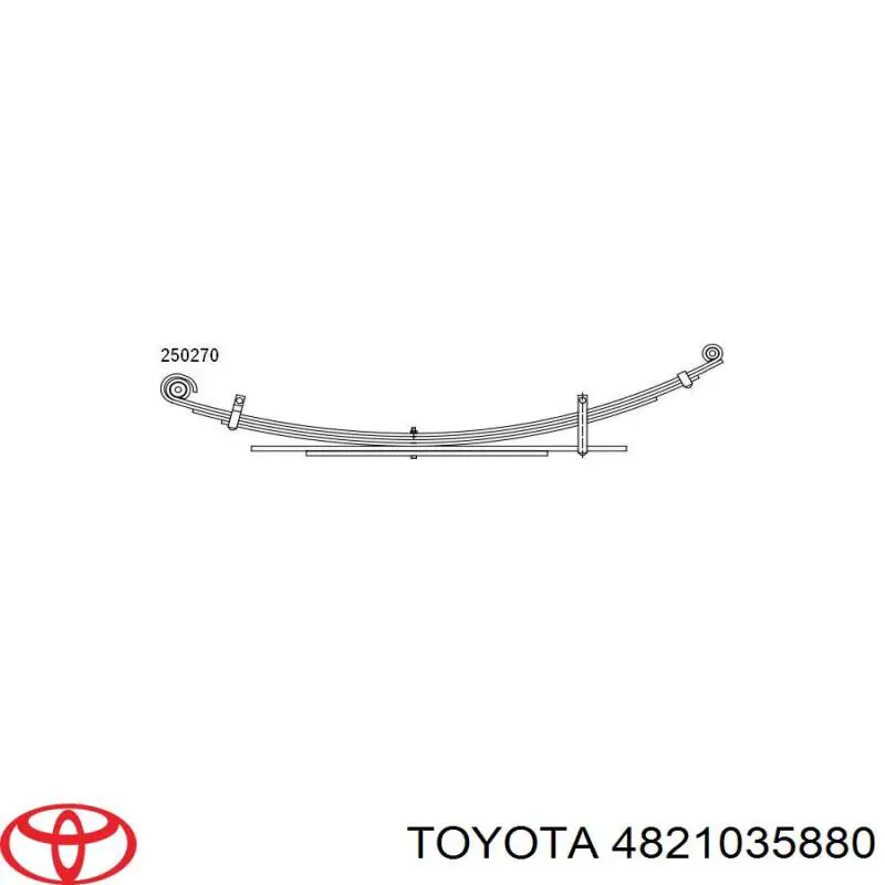 Ресора задня 4821035880 Toyota