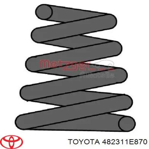 Пружина задня Toyota 482311H330 ціна, від 29.45 USD