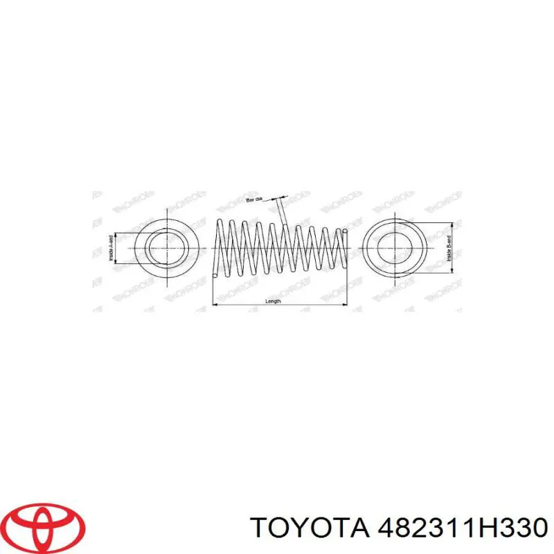 Купити 482311H330 Toyota Задні пружини