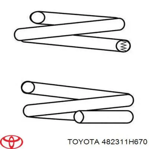 Пружина подвески задняя toyota усиленная на Toyota Corolla E12