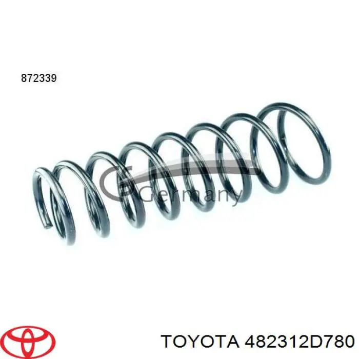 Пружина задня Toyota 482312D780 ціна, від 40.39 USD