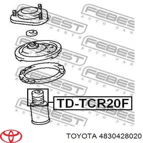 Буфер-відбійник амортизатора переднього + пильовик 4830428020 Toyota