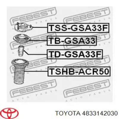 4833142030 Toyota Буфер-відбійник амортизатора переднього