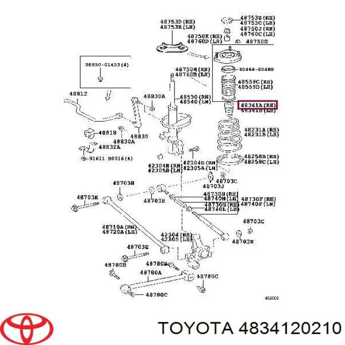4834120210 Toyota Буфер заднього амортизатора