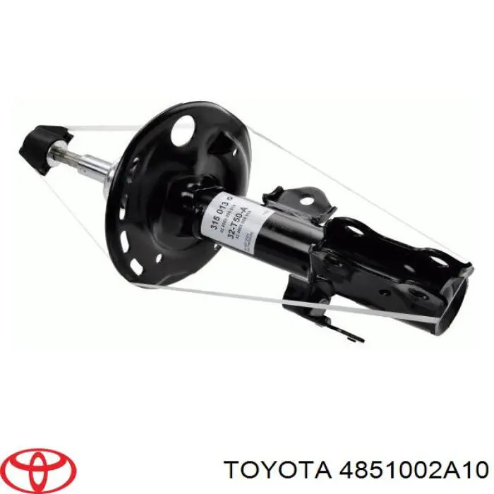 Амортизатор передній, правий Toyota 4851002A10 ціна, від 57.01 USD