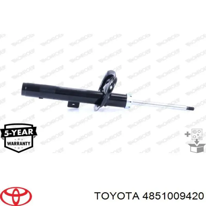 Амортизатор передній, правий Toyota 4851009420 ціна, від 41.45 USD