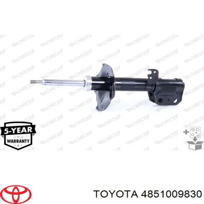 Амортизатор передній, правий Toyota 4851009830 ціна, від 42.69 USD