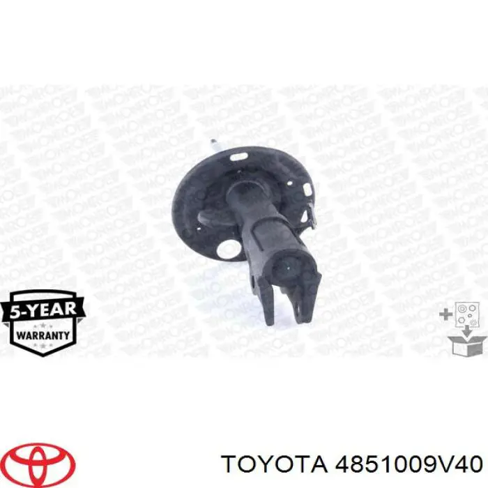 Амортизатор передній, правий Toyota 4851009V40 ціна, від 44.40 USD