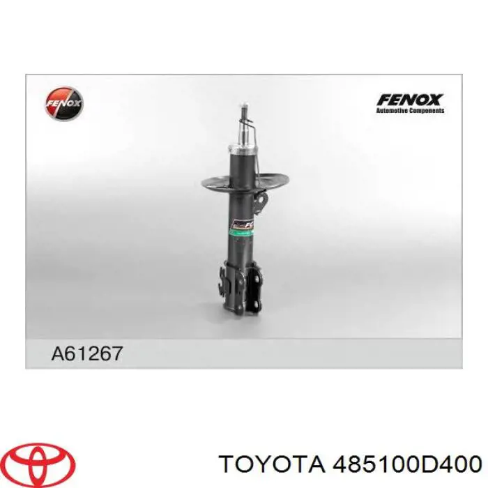 Амортизатор передній, правий 485100D400 Toyota